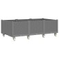 vidaXL Pflanzkasten mit Rollen Hellgrau 150x80x54 cm PP vidaXL Pflanzkasten mit Rollen Hellgrau 150x80x54 cm PP
