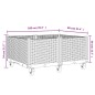 vidaXL Pflanzkasten mit Rollen Braun 100x80x54 cm PP vidaXL Pflanzkasten mit Rollen Braun 100x80x54 cm PP