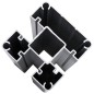 Zaunelement Set WPC 965x(105-186) cm Schwarz Zaunelement Set WPC 965x(105-186) cm Schwarz