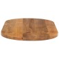 vidaXL Tischplatte 90x40x3,8 cm Oval Massivholz Mango vidaXL Tischplatte 90x40x3,8 cm Oval Massivholz Mango