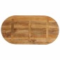 vidaXL Tischplatte 90x40x3,8 cm Oval Massivholz Mango vidaXL Tischplatte 90x40x3,8 cm Oval Massivholz Mango