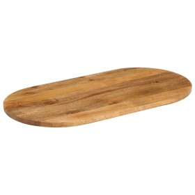 vidaXL Tischplatte 120x50x3,8 cm Oval Massivholz Mango