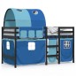 vidaXL Kinderhochbett mit Tunnel Blau 80x200 cm Massivholz Kiefer vidaXL Kinderhochbett mit Tunnel Blau 80x200 cm Massivholz Kiefer