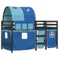 vidaXL Kinderhochbett mit Tunnel Blau 80x200 cm Massivholz Kiefer vidaXL Kinderhochbett mit Tunnel Blau 80x200 cm Massivholz Kiefer