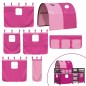 vidaXL Kinderhochbett mit Tunnel Rosa 90x190 cm Massivholz Kiefer vidaXL Kinderhochbett mit Tunnel Rosa 90x190 cm Massivholz Kiefer