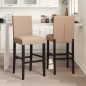 vidaXL Barstühle 2 Stk. Massivholz Gummibaum und Kunstleder vidaXL Barstühle 2 Stk. Massivholz Gummibaum und Kunstleder