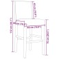 vidaXL Barstühle 2 Stk. Massivholz Gummibaum und Kunstleder vidaXL Barstühle 2 Stk. Massivholz Gummibaum und Kunstleder