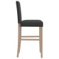 vidaXL Barstühle 2 Stk. Massivholz Gummibaum und Stoff vidaXL Barstühle 2 Stk. Massivholz Gummibaum und Stoff