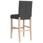 vidaXL Barstühle 2 Stk. Massivholz Gummibaum und Stoff vidaXL Barstühle 2 Stk. Massivholz Gummibaum und Stoff