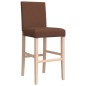 vidaXL Barstühle 2 Stk. Massivholz Gummibaum und Stoff vidaXL Barstühle 2 Stk. Massivholz Gummibaum und Stoff