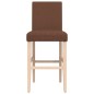 vidaXL Barstühle 2 Stk. Massivholz Gummibaum und Stoff vidaXL Barstühle 2 Stk. Massivholz Gummibaum und Stoff