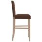 vidaXL Barstühle 2 Stk. Massivholz Gummibaum und Stoff vidaXL Barstühle 2 Stk. Massivholz Gummibaum und Stoff