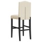 vidaXL Barstühle 2 Stk. Massivholz Gummibaum und Stoff vidaXL Barstühle 2 Stk. Massivholz Gummibaum und Stoff