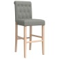 vidaXL Barstühle 2 Stk. Massivholz Gummibaum und Stoff vidaXL Barstühle 2 Stk. Massivholz Gummibaum und Stoff