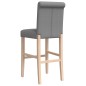 vidaXL Barstühle 2 Stk. Massivholz Gummibaum und Stoff vidaXL Barstühle 2 Stk. Massivholz Gummibaum und Stoff
