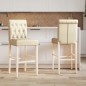 vidaXL Barstühle 2 Stk. Massivholz Gummibaum und Stoff vidaXL Barstühle 2 Stk. Massivholz Gummibaum und Stoff