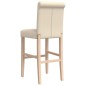vidaXL Barstühle 2 Stk. Massivholz Gummibaum und Stoff vidaXL Barstühle 2 Stk. Massivholz Gummibaum und Stoff