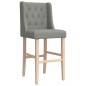 vidaXL Barstühle 2 Stk. Massivholz Gummibaum und Stoff vidaXL Barstühle 2 Stk. Massivholz Gummibaum und Stoff