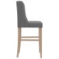 vidaXL Barstühle 2 Stk. Massivholz Gummibaum und Stoff vidaXL Barstühle 2 Stk. Massivholz Gummibaum und Stoff