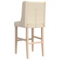 vidaXL Barstühle 2 Stk. Massivholz Gummibaum und Stoff vidaXL Barstühle 2 Stk. Massivholz Gummibaum und Stoff