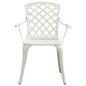 5-tlg. Bistro-Set Aluminiumguss Weiß 5-tlg. Bistro-Set Aluminiumguss Weiß