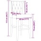 vidaXL Barstühle 2 Stk. Massivholz Gummibaum und Stoff vidaXL Barstühle 2 Stk. Massivholz Gummibaum und Stoff