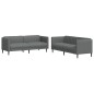 vidaXL 2-tlg. Sofagarnitur Dunkelgrau Stoff vidaXL 2-tlg. Sofagarnitur Dunkelgrau Stoff