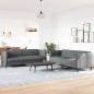 vidaXL 2-tlg. Sofagarnitur Dunkelgrau Stoff vidaXL 2-tlg. Sofagarnitur Dunkelgrau Stoff