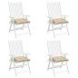 vidaXL Palettenkissen 4 Stk. Beige 50x50x7 cm Oxford-Gewebe vidaXL Palettenkissen 4 Stk. Beige 50x50x7 cm Oxford-Gewebe