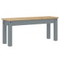 vidaXL Essbank Panama Grau 105x30x45 cm Massivholz Kiefer vidaXL Essbank Panama Grau 105x30x45 cm Massivholz Kiefer