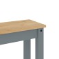 vidaXL Essbank Panama Grau 105x30x45 cm Massivholz Kiefer vidaXL Essbank Panama Grau 105x30x45 cm Massivholz Kiefer