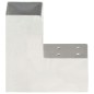 vidaXL Pfostenverbinder L-Form Verzinktes Metall 81 x 81 mm vidaXL Pfostenverbinder L-Form Verzinktes Metall 81 x 81 mm
