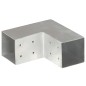 vidaXL Pfostenverbinder L-Form Verzinktes Metall 81 x 81 mm vidaXL Pfostenverbinder L-Form Verzinktes Metall 81 x 81 mm