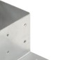 vidaXL Pfostenverbinder L-Form Verzinktes Metall 81 x 81 mm vidaXL Pfostenverbinder L-Form Verzinktes Metall 81 x 81 mm