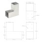 vidaXL Pfostenverbinder L-Form Verzinktes Metall 81 x 81 mm vidaXL Pfostenverbinder L-Form Verzinktes Metall 81 x 81 mm