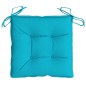 vidaXL Stuhlkissen 4 Stk. Türkis 40x40x7 cm Stoff vidaXL Stuhlkissen 4 Stk. Türkis 40x40x7 cm Stoff