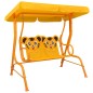 vidaXL Kinder-Hollywoodschaukel Gelb 115 x 75 x 110 cm Stoff vidaXL Kinder-Hollywoodschaukel Gelb 115 x 75 x 110 cm Stoff