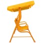 vidaXL Kinder-Hollywoodschaukel Gelb 115 x 75 x 110 cm Stoff vidaXL Kinder-Hollywoodschaukel Gelb 115 x 75 x 110 cm Stoff