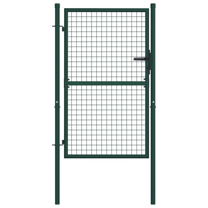 vidaXL Zauntor Stahl 100x125 cm Grün vidaXL Zauntor Stahl 100x125 cm Grün