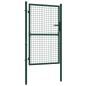 vidaXL Zauntor Stahl 100x125 cm Grün vidaXL Zauntor Stahl 100x125 cm Grün