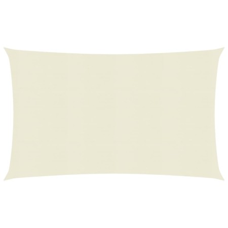 vidaXL Sonnensegel 160 g/m² Creme 3,5x5 m HDPE   