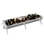 vidaXL Grill Silbern 158x42x31 cm Edelstahl vidaXL Grill Silbern 158x42x31 cm Edelstahl