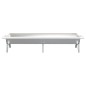 vidaXL Grill Silbern 158x42x31 cm Edelstahl vidaXL Grill Silbern 158x42x31 cm Edelstahl
