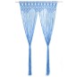 vidaXL Makramee Vorhang Blau 140x240 cm Baumwolle vidaXL Makramee Vorhang Blau 140x240 cm Baumwolle
