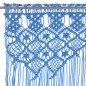 vidaXL Makramee Vorhang Blau 140x240 cm Baumwolle vidaXL Makramee Vorhang Blau 140x240 cm Baumwolle