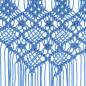 vidaXL Makramee Vorhang Blau 140x240 cm Baumwolle vidaXL Makramee Vorhang Blau 140x240 cm Baumwolle
