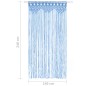 vidaXL Makramee Vorhang Blau 140x240 cm Baumwolle vidaXL Makramee Vorhang Blau 140x240 cm Baumwolle