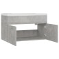 Waschbeckenunterschrank Einbaubecken Betongrau Holzwerkstoff Waschbeckenunterschrank Einbaubecken Betongrau Holzwerkstoff