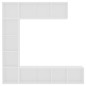 vidaXL 3-tlg. Bücher-/TV-Schrank Set Weiß 180×30×180 cm vidaXL 3-tlg. Bücher-/TV-Schrank Set Weiß 180×30×180 cm