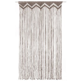 vidaXL Makramee Vorhang Taupe 140x240 cm Baumwolle